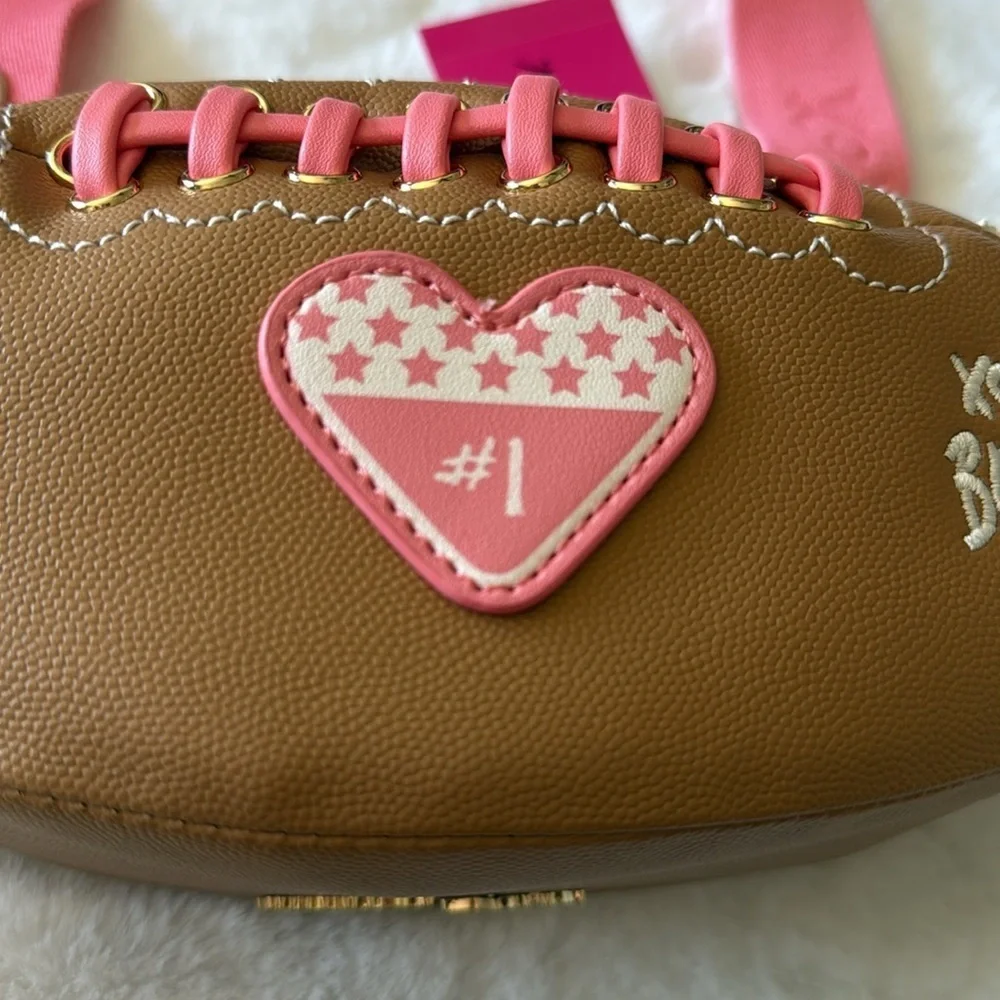 🎀🏈Betsey Johnson Kitsch Crossbody Football XOTOSS NWT 🏈🎀 - Picture 6 of 15